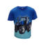 Remo Fashion Jongens shirt tractor New-Holland korte mouw  - kobaltblauw