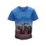 Remo Fashion Jongens shirt tractor Fendt korte mouw  - blauw