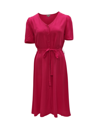 Dames  jurk Lize - fuchsia rose  *