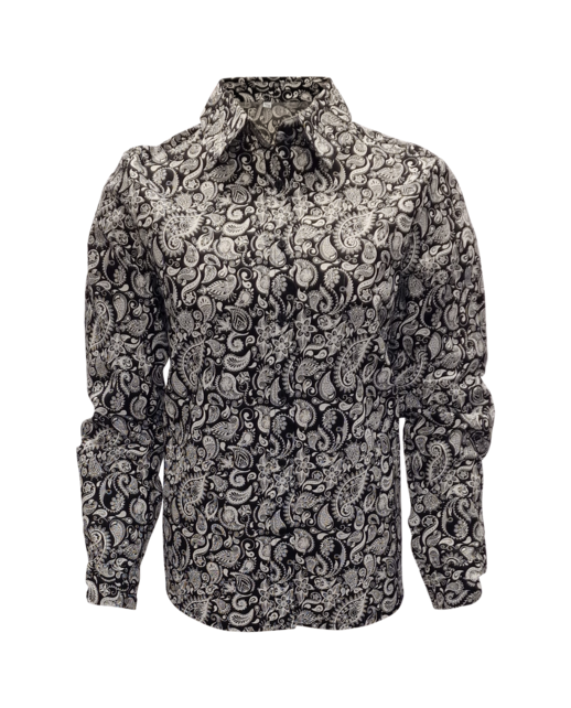 Dames blouse Ellie - zwart/wit