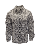 Dames blouse Ellie - wit/zwart