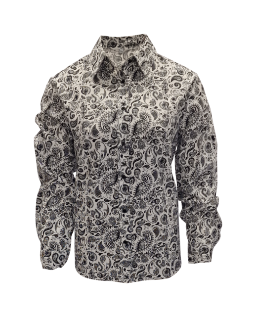 Dames blouse Ellie - wit/zwart