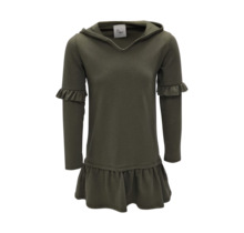 Meisjes jurk Floor - olijfgroen *