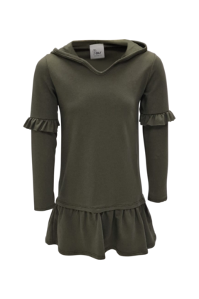 Meisjes jurk Floor - olijfgroen *