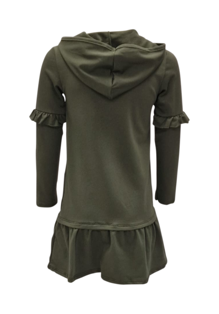 Meisjes jurk Floor - olijfgroen *