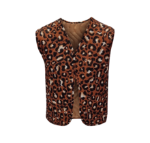 Meisjes gilet Nina - camel/zwart *