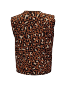 Meisjes gilet Nina - camel/zwart *