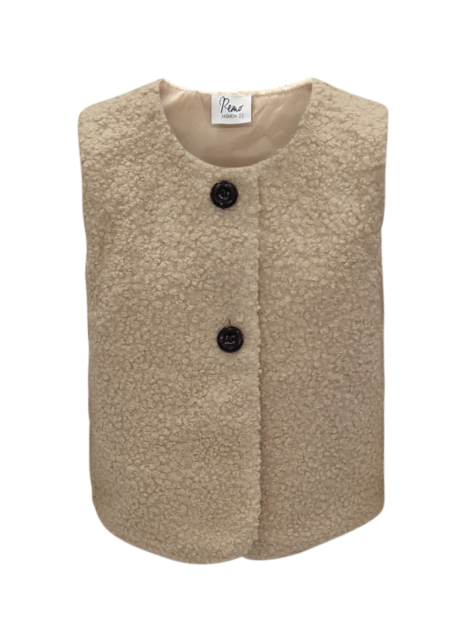 Meisjes gilet Rhodé - beige *
