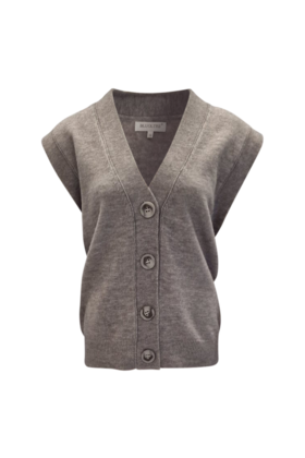 Dames mouwloos vest Mirjam - grijs