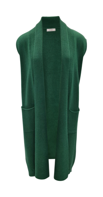 Dames mouwloos vest Silvia - groen