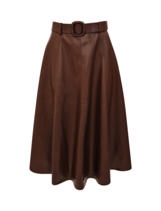 Dames rok Mirella - bruin