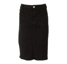 Dames rok Nathalie - denim zwart  *