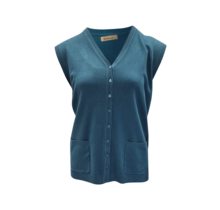 Dames mouwloos vest  Janna - petrol