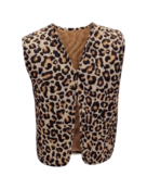 Meisjes gilet Nina - khaki/zwart *