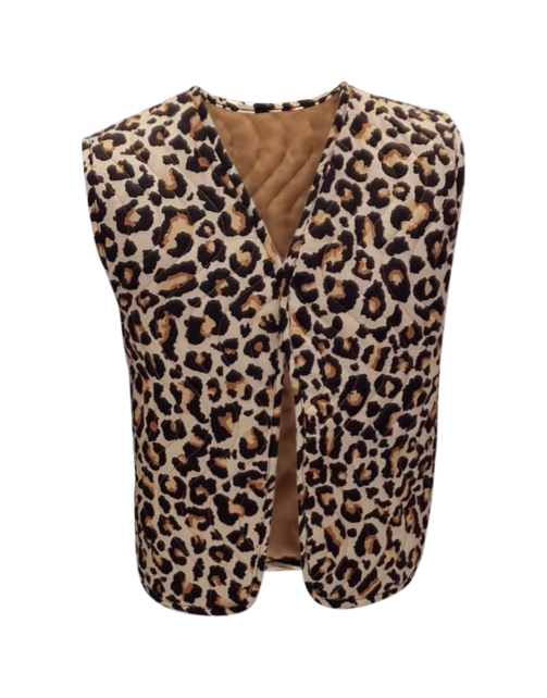 Meisjes gilet Nina - khaki/zwart *