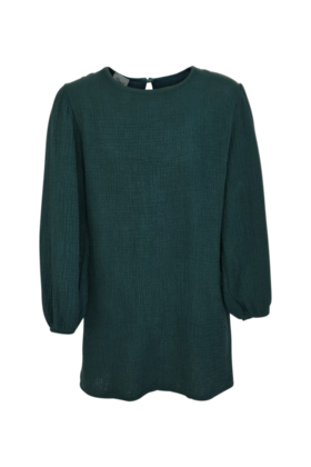 Meisjes jurk Aniek - donkergroen *