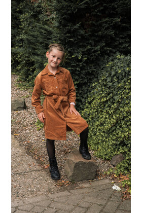 Meisjes jurk Jessica - cognac *