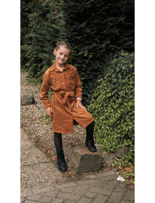 Meisjes jurk Jessica - cognac *