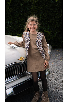 Meisjes jurk Aniek - bruin *