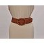 Remo Fashion 2.0 Dames gevlochten taille riem breed - cognac