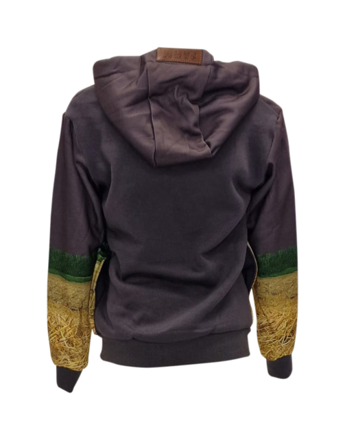 Jongens vest met John Deere tractor - grijs *