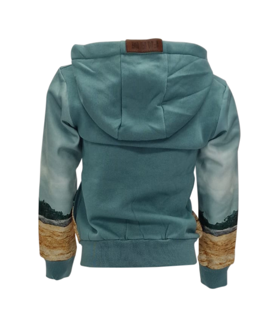 Meisjesvest met paard - groen *