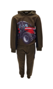 Jongens set lange broek en trui met Massey Ferguson - army green *
