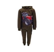 Jongens set lange broek en trui met Massey Ferguson - army green *