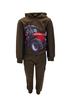Jongens set lange broek en trui met Massey Ferguson - army green *
