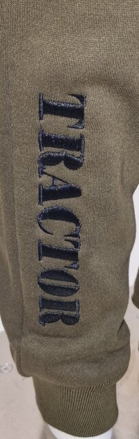 Jongens set lange broek en trui met Massey Ferguson - army green *