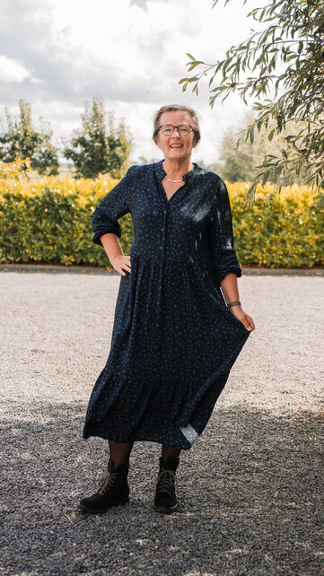 Dames jurk Melissa - petrol