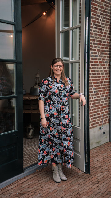 Dames jurk Julia - zwart