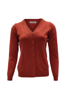 Dames vest Karin - brique