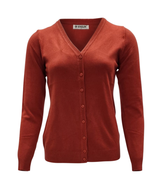Dames vest Karin - brique
