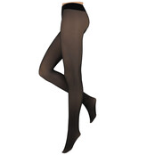 Dames fleece panty - zwart