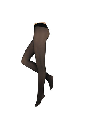 Dames fleece panty - zwart