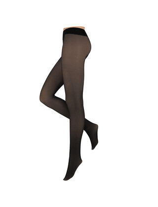 Dames fleece panty - zwart