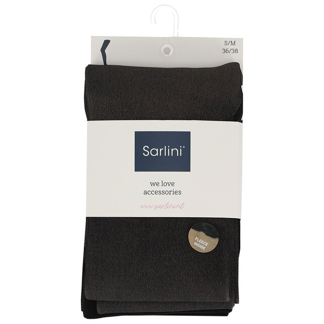 Dames fleece panty - zwart