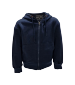 Jongens/meisjes vest met capuchon - donkerblauw *