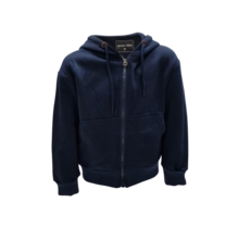 Jongens/meisjes vest met capuchon - donkerblauw *