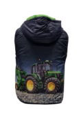 Jongens bodywarmer met John Deere tractor *
