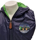 Jongens bodywarmer met John Deere tractor *