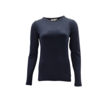 Dames shirt Suus picotrandje lange mouw - marine