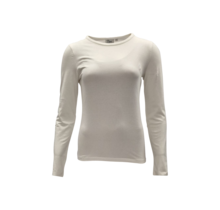 Dames shirt Suus picotrandje lange mouw - offwhite