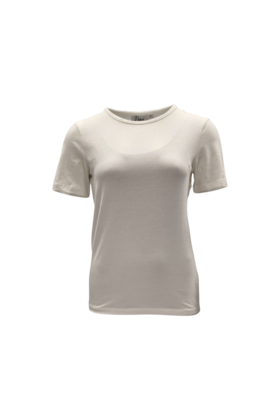Dames shirt Suus picotrandje korte mouw - offwhite