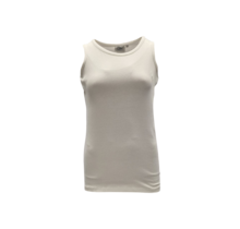 Dames shirt Loes picotrandje zonder mouw - offwhite