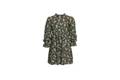 Meisjes jurk gebloemd - groen *