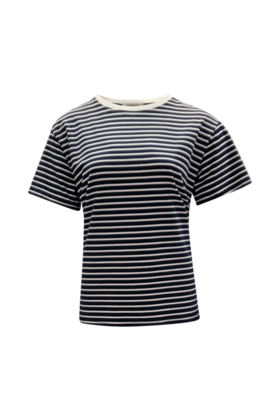 Shirt Alina - donkerblauw/wit