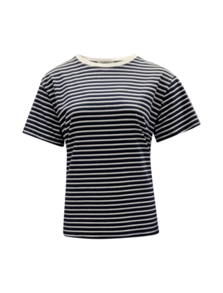 Shirt Alina - donkerblauw/wit