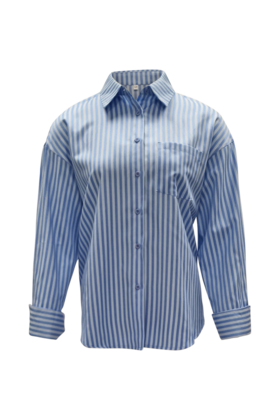 Dames blouse Linde - blauw/lichtblauw
